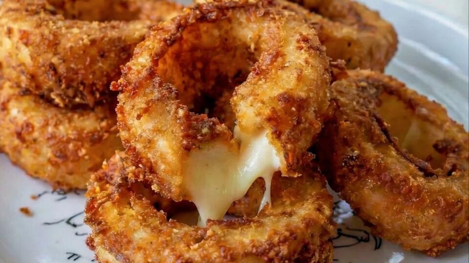 Onion Rings Were Already Good—Then Somebody Stuffed Mozzarella Between ...