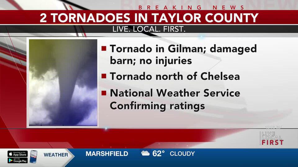 National Weather Service confirms 2 tornadoes touched down in Taylor ...