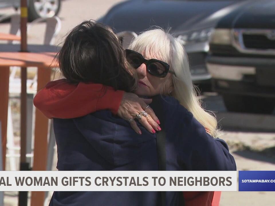 'Faith and hope' Gulfport woman gifts crystals as community rebuilds