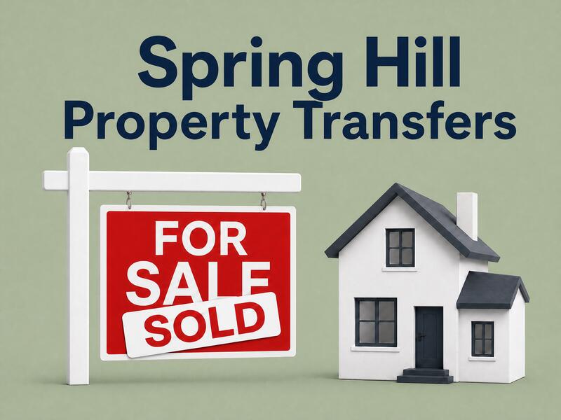 Real Estate Property Transfers in Spring Hill for September 14, 2026 ...