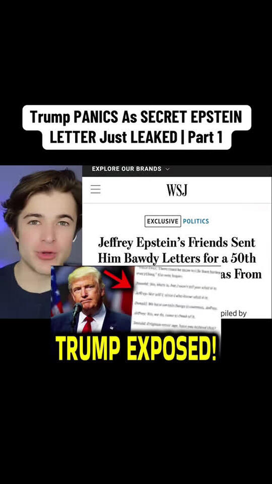Trump in a frenzy over leaked secret Epstein letter! 🚨 Will he sue or ...