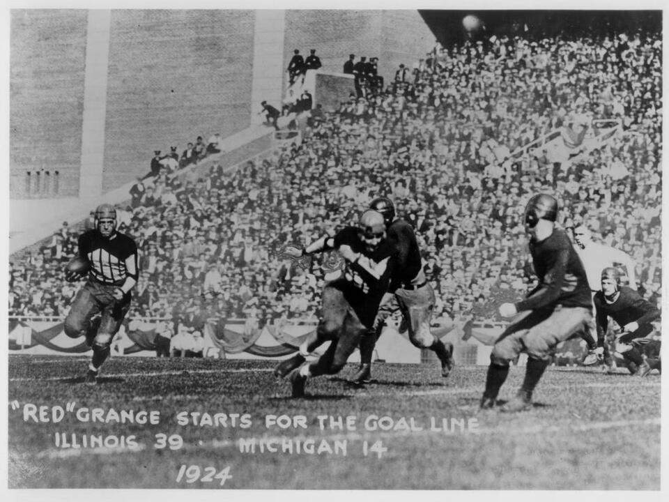Red Grange dominated Michigan football 100 years ago. Here’s what Ann