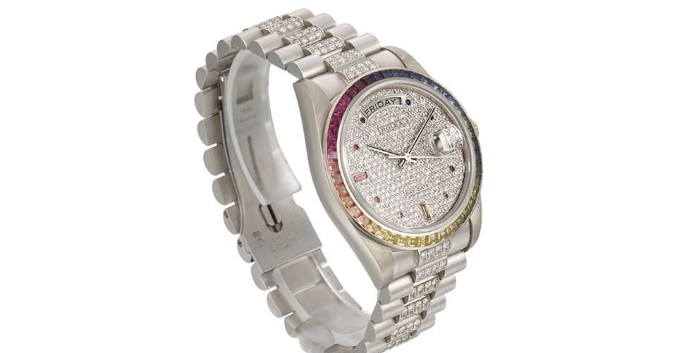 A Rare Rainbow Jewel-Encrusted Rolex Is Up for Auction—and Bids Are Climbing Fast – NewsBreak