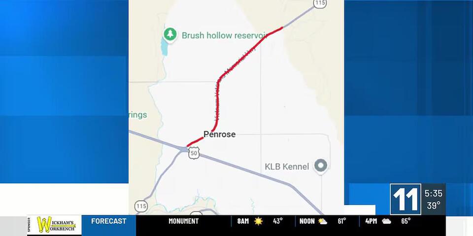 CDOT begins work on Highway 115 near Penrose; drivers can expect lane ...