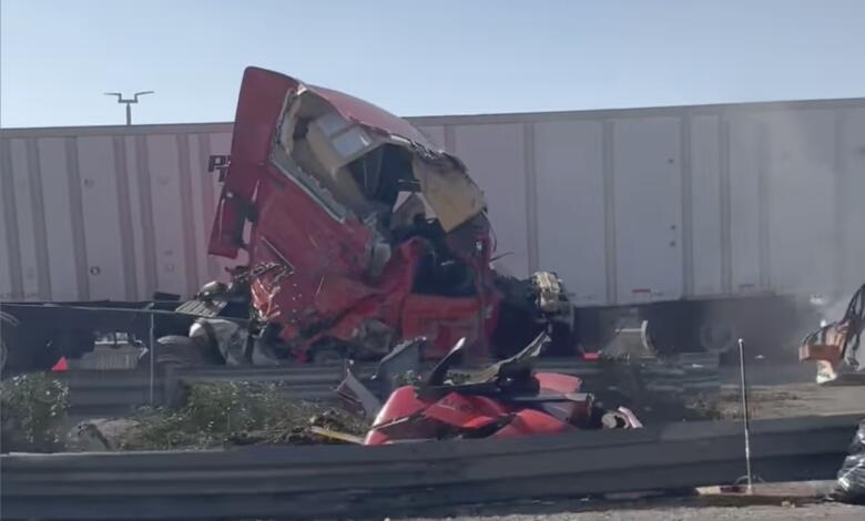 Semi Crash Causes Gridlock on 215 Freeway for Several Hours on Monday ...