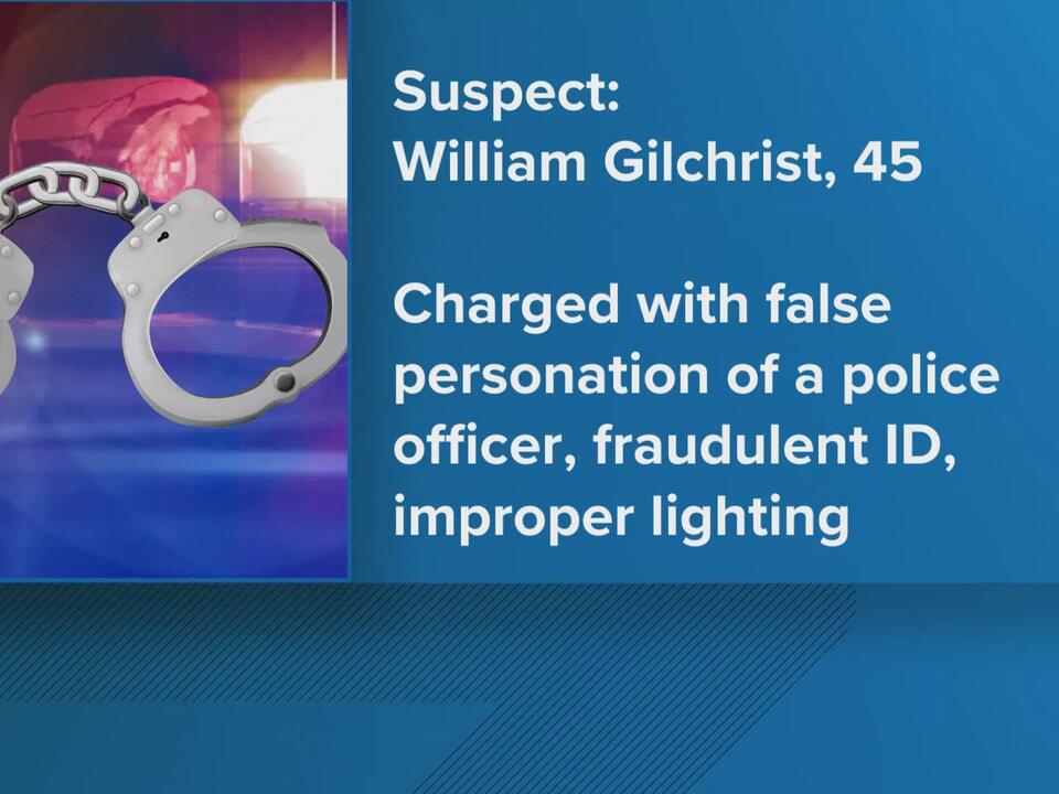 Man arrested for impersonating a police officer