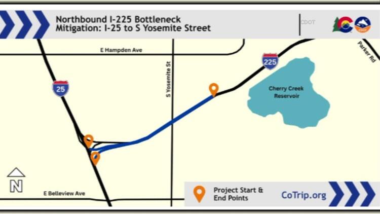 Traffic flow improvement project to begin on northbound I-225 - NewsBreak