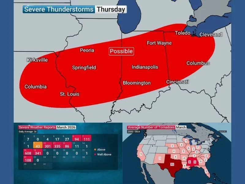 Illinois, Indiana, Ohio and Missouri Face Renewed Severe Storm Threat ...