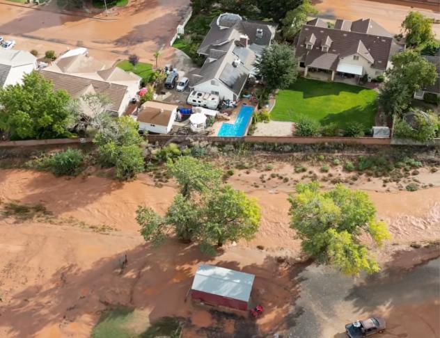 Flash floods sweep Hurricane, Utah, for second time in 10 weeks - NewsBreak