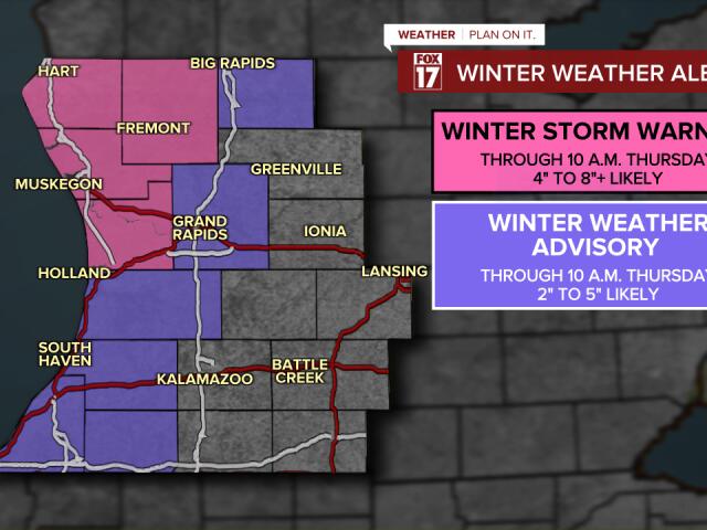Another Winter Storm Warning for parts of West Michigan - NewsBreak
