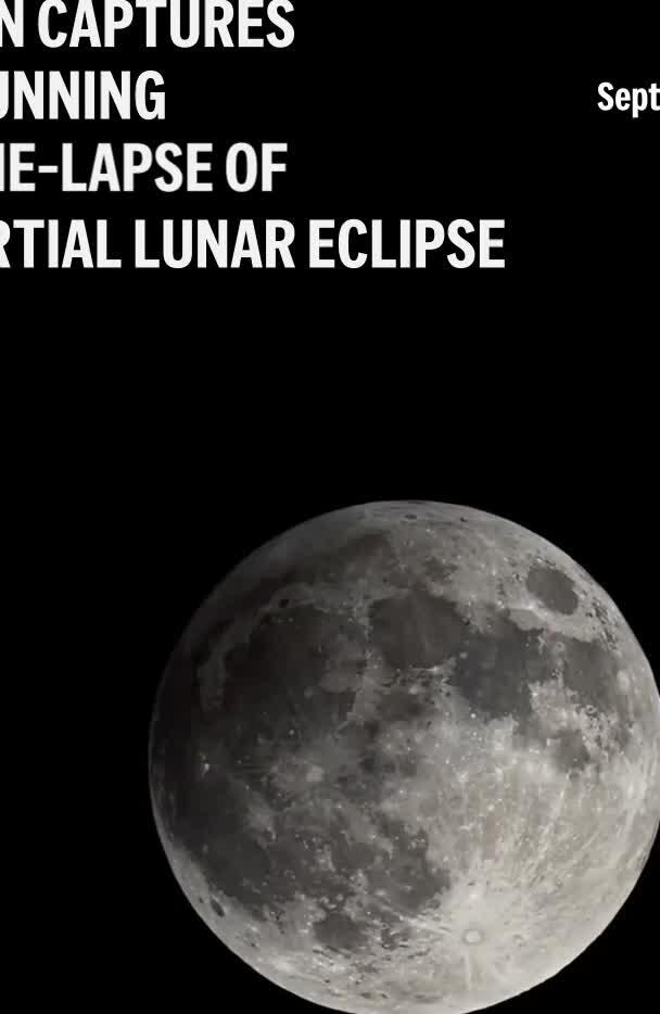 VERTICAL PARTIAL LUNAR ECLIPSE - NewsBreak