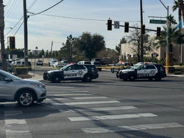 Officer Injured During Shooting Near Sandhill And Sunset Roads Newsbreak
