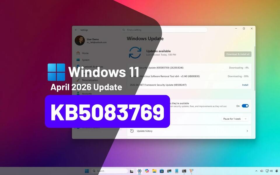 KB5083769 (build 26200.8246) for Windows 11 drops as part of the April ...