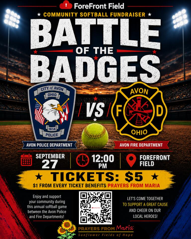 Avon Police & Fire Department “Battle of the Badges” Charity Softball ...
