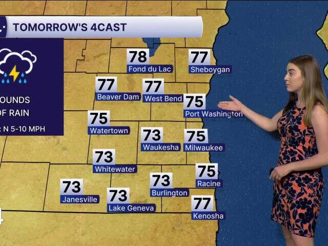 Chance of scattered showers overnight Tuesday