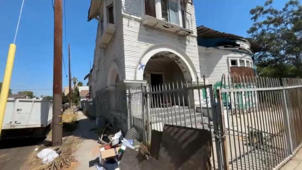 Former church becomes site for squatters, illegal dumping, South LA ...