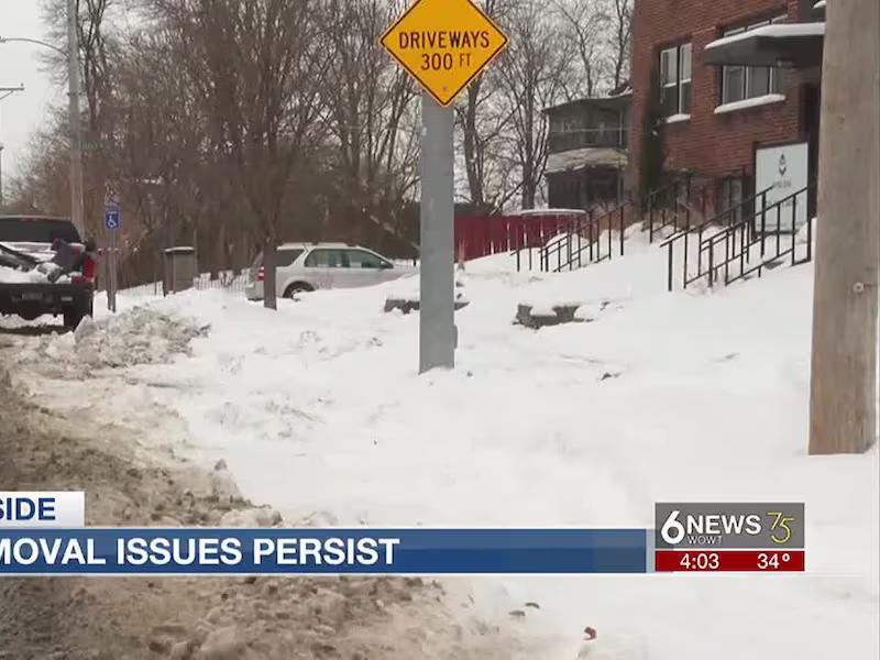 Snow removal issues persist on residential Omaha streets