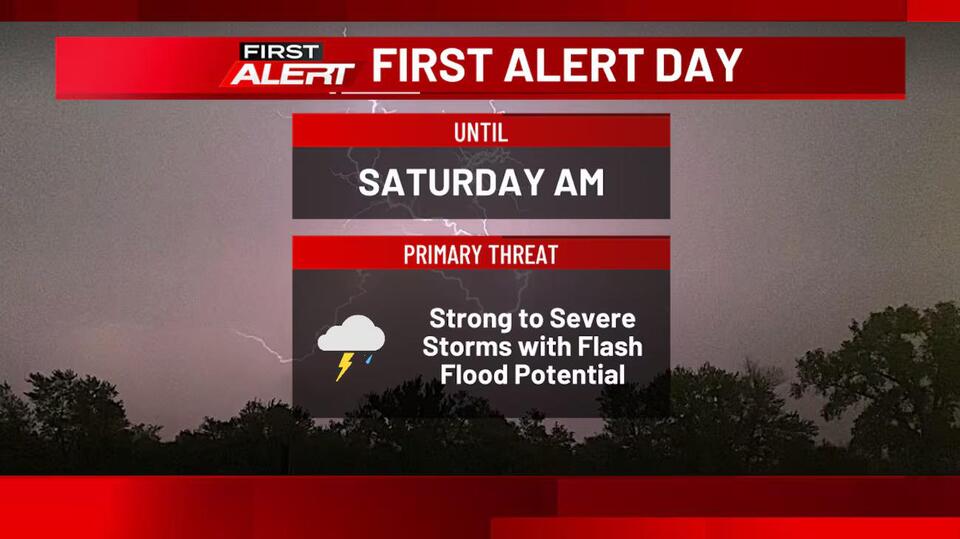 Heavy rain threat in the far south