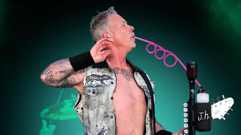 Metallica’s James Hetfield Thinks a Microphone with a BuiltIn Straw