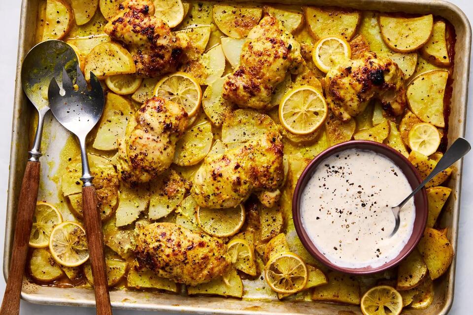 Sheet-pan lemon chicken with potatoes - NewsBreak