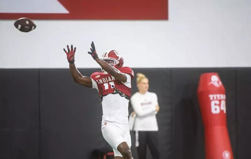 What Josh Hoover said about his Indiana wide receivers following spring ...