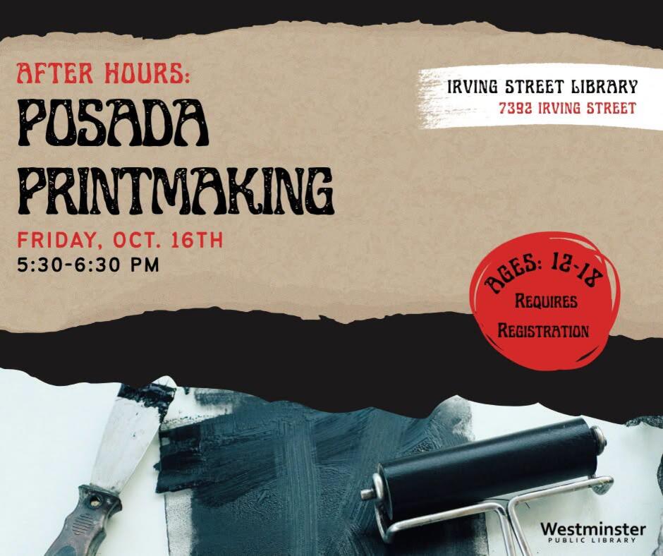 Teen printmaking workshop at Irving Street Library - NewsBreak