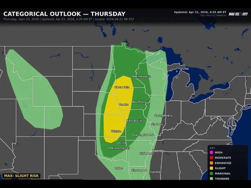 Damaging Winds, Very Large Hail and Tornadoes Returning Across Great ...