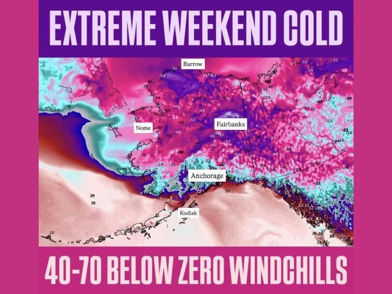 Alaska Under Extreme Cold Warning as Wind Chills Plunge 40 to 70 ...
