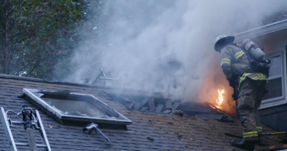Video shows crews battling Overland Park house fire that left 4 people, including 3 children, displaced