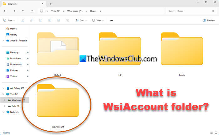 What is WsiAccount folder in Users in Windows 11? - NewsBreak