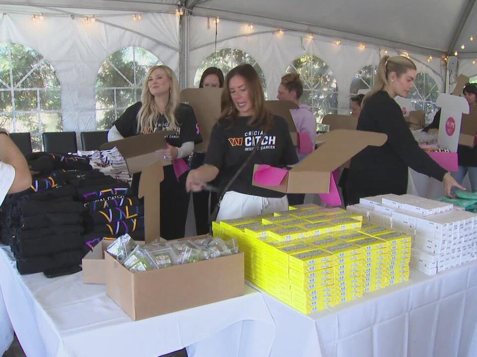 Commanders host event to make Hope Kits for breast cancer patients