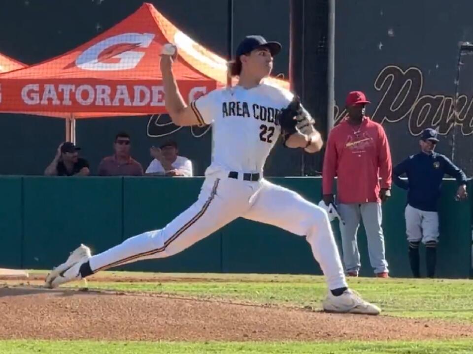 Top 2025 MLB Draft prospect throws 100 mph at high school event