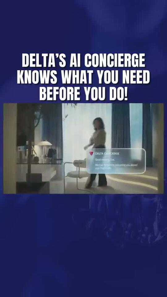 @delta recently announced their brand new AI concierge due to be rolled ...