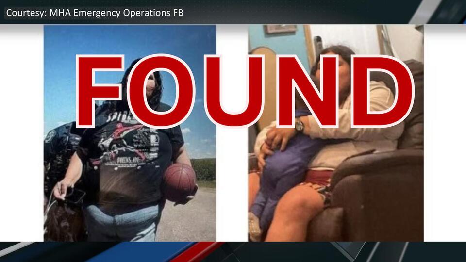 UPDATE: MHA Nation law enforcement find missing woman safely