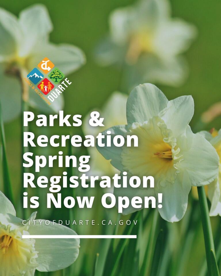 Spring event registration opens for Duarte residents - NewsBreak