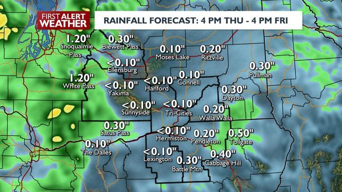 Elevated rain chances through 4 AM Friday; 20-45 MPH gusts Thursday ...