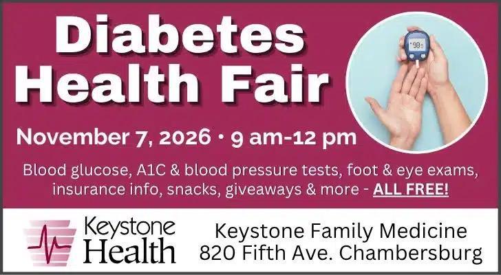 Keystone Health to Hold Free Diabetes Health Fair - NewsBreak