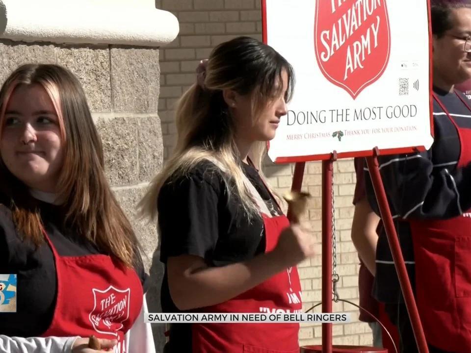 Salvation Army Red Kettle Bell Ringers Helping Oklahoma Families For Christmas