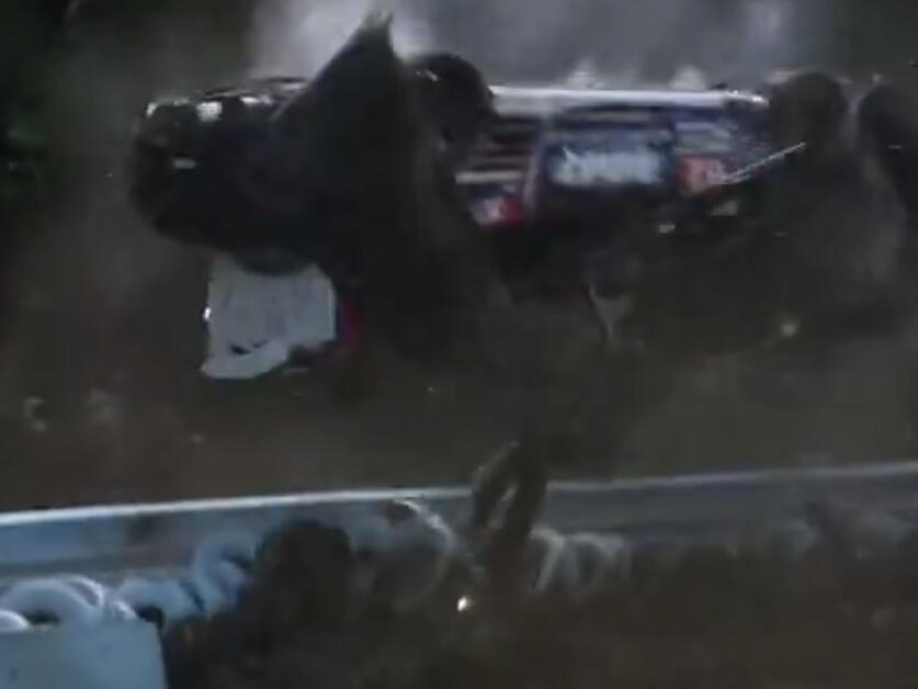 Nate Cicero walks away from terrifying crash at IMSA Mustang Challenge