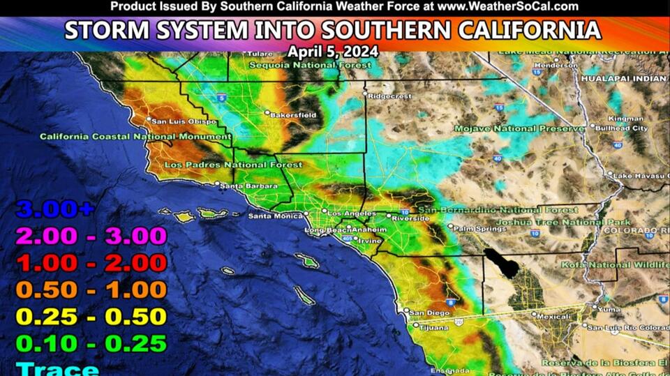Final Forecast: Strong Storm System To Impact Southern California This ...