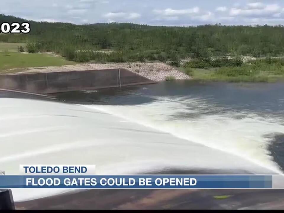Water levels reached to open Toledo Bend floodgates