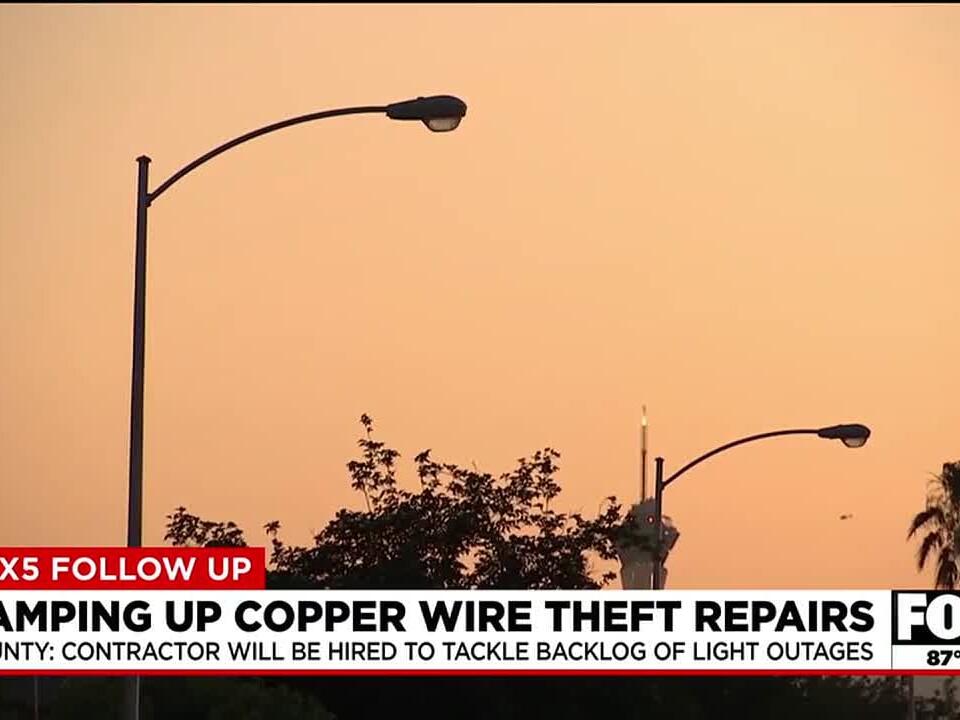 East Las Vegas neighborhood plagued by copper theft starts to see