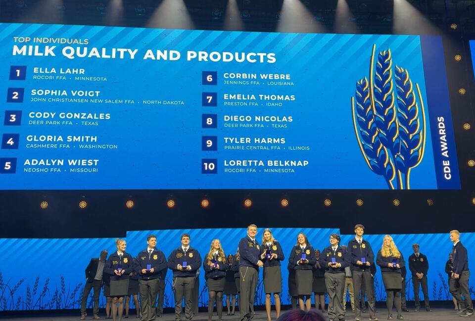 ROCORI FFA Shines At National Milk Quality Competition - NewsBreak