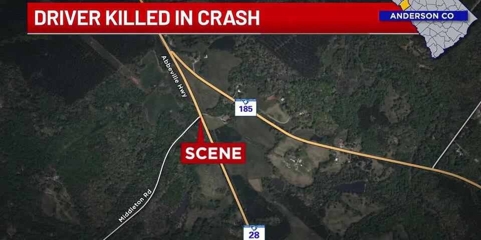 Coroner identifies driver killed in single-car crash in Anderson County ...