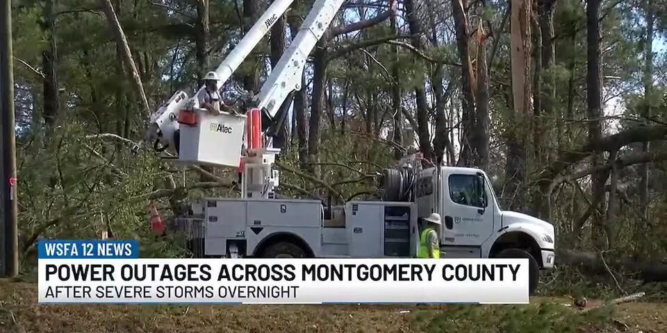 Power outages, downed trees reported across Montgomery and Macon ...