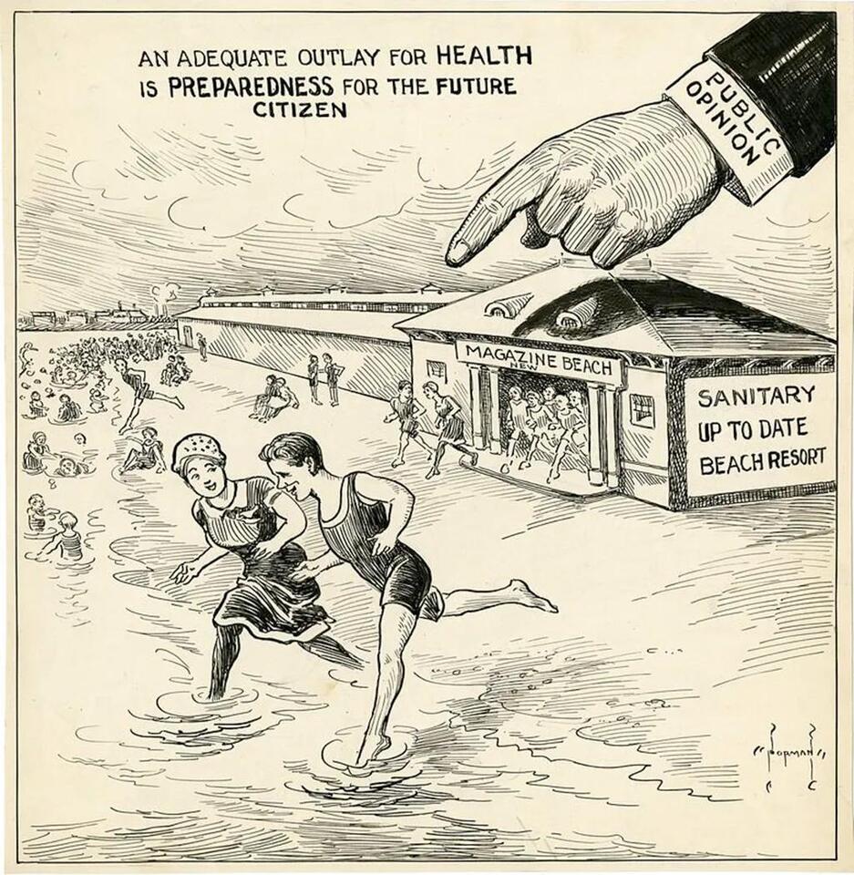 The Magazine Beach bathhouse debate and the politics of public hygiene