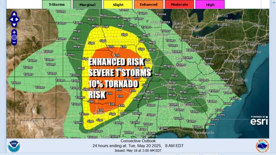 Missouri Kansas Oklahoma Arkansas severe storms tornadoes & giant hail ...