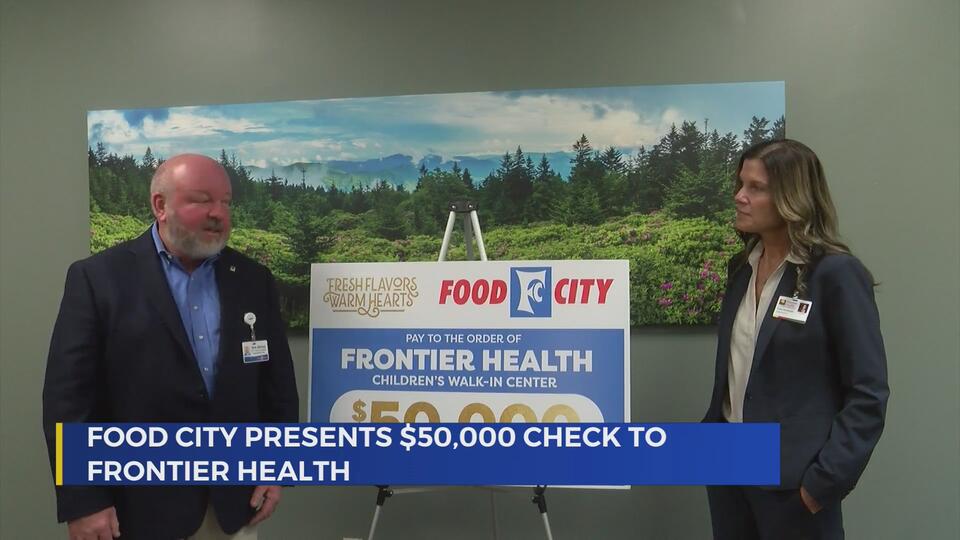 Frontier Health receives check for walk-in center renovations, therapy ...
