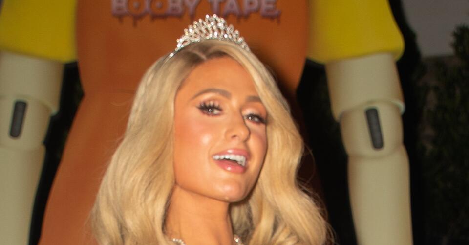 Paris Hilton Is a Real-Life Cinderella in Bustier Dress and Disco Heels for Halloween – NewsBreak