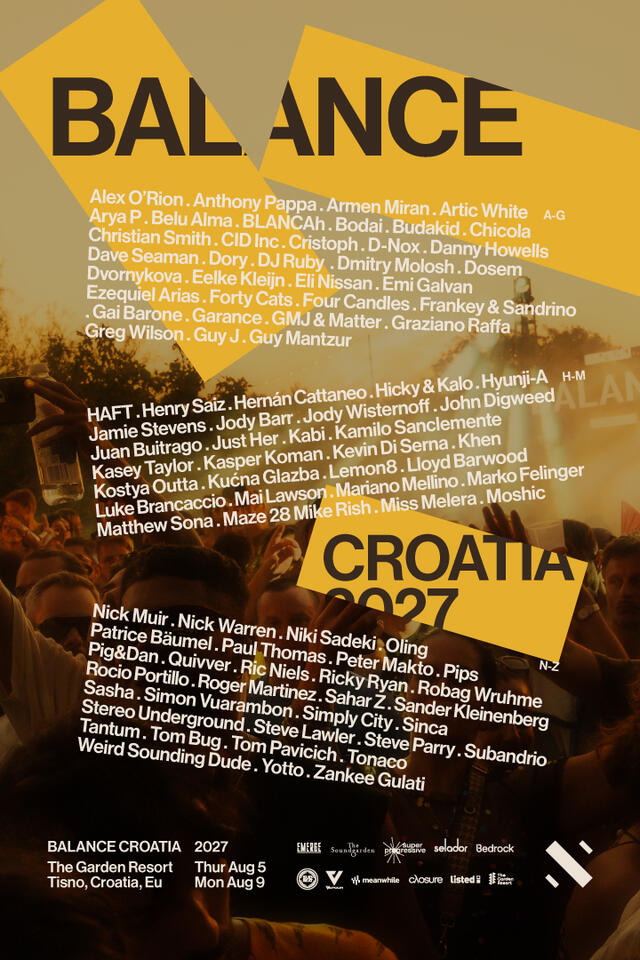 Balance Croatia 2027 Lineup Announced, Final Tickets Coming - NewsBreak